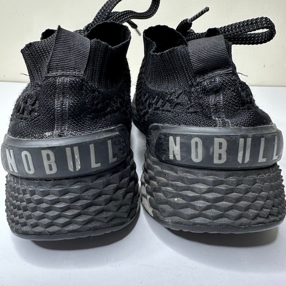 NOBULL Black Knit Trainers Mens Size 11.5 Training Gym Workout Shoes - Picture 10 of 15
